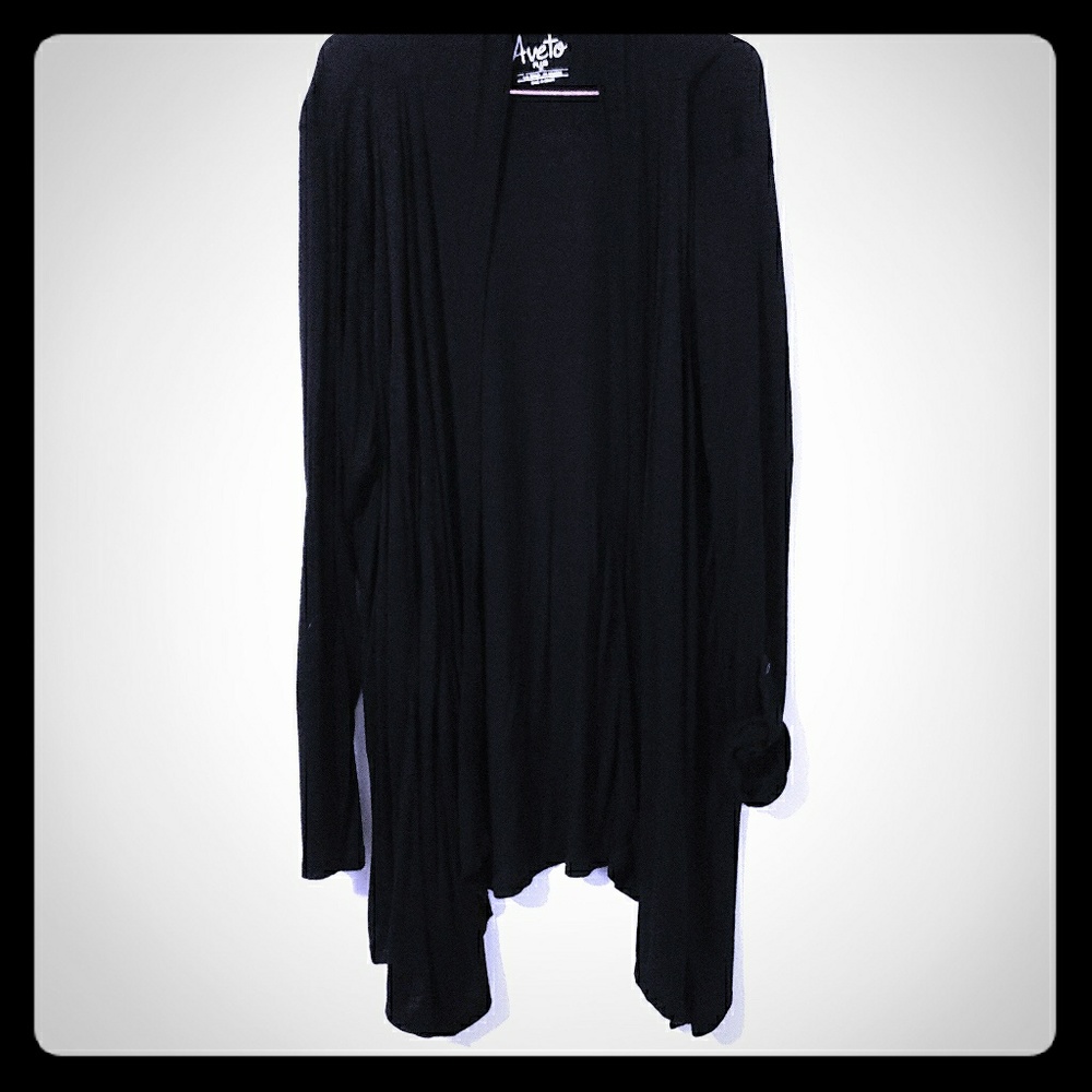 Black long cardigan